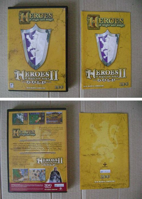 HEROES IV PL + HEROES I/II PL + dodatki - 2002r. - Premierowy Big BOX