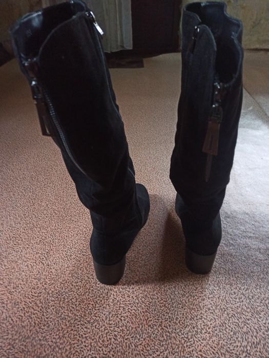 сапоги зимние замша