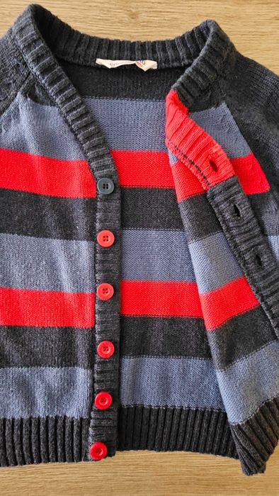 Sweter rozpinany chłopięcy, rozm. 98