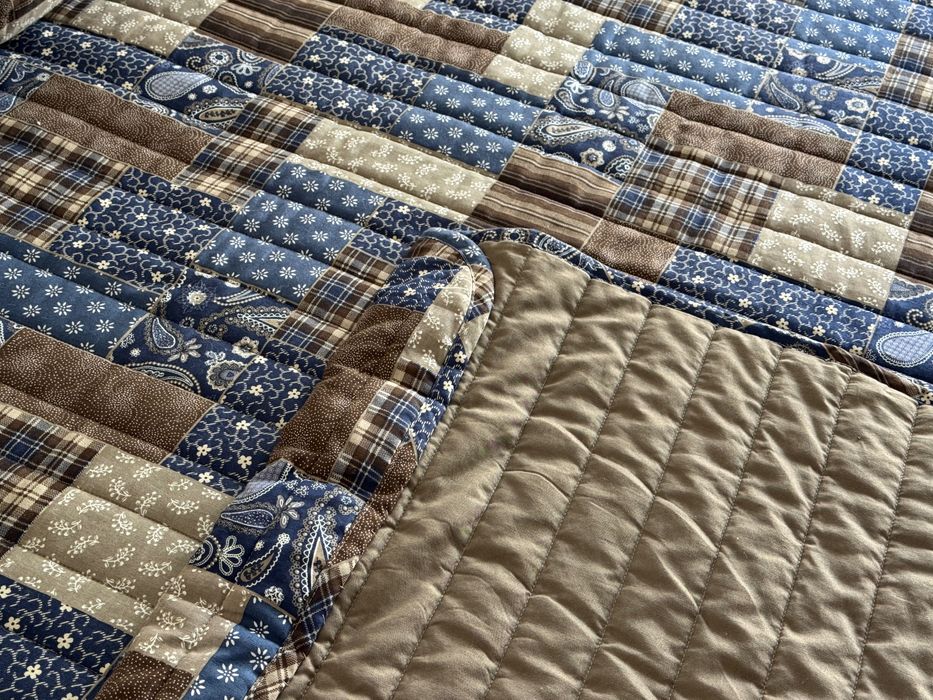 Cobertor, colcha e fronhas para cama casal - excelente estado