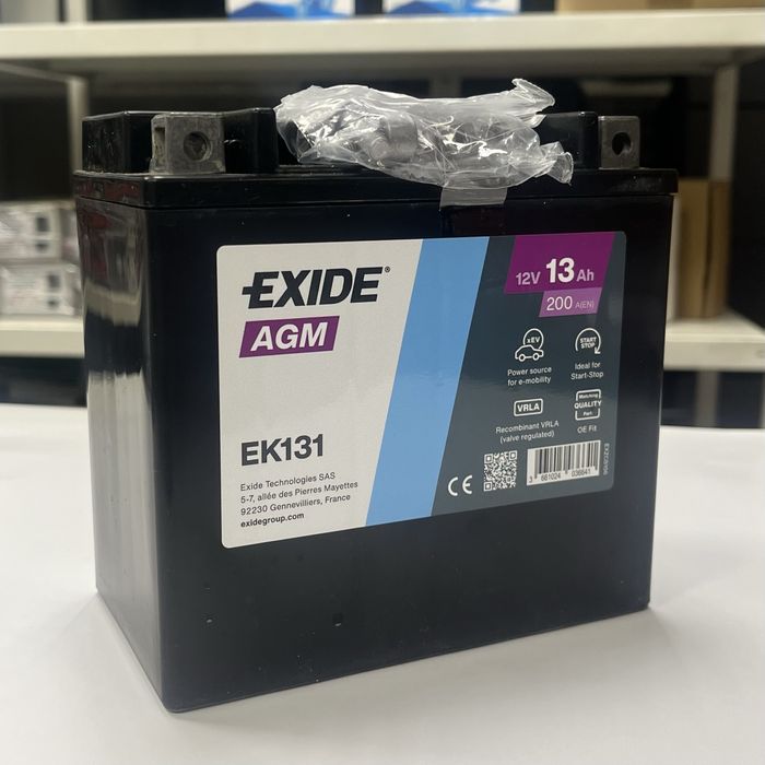 Допоміжний авто-акумулятор EXIDE 13Ah Start-Stop AGM