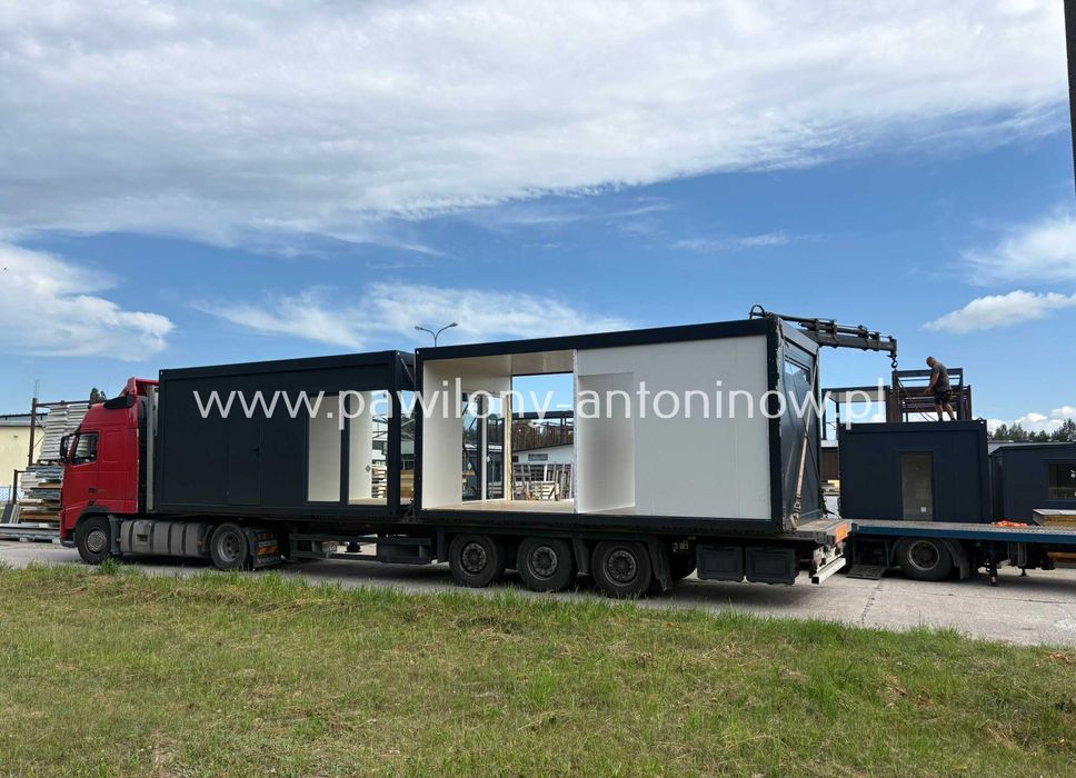NOWY Pawilon Handlowy Kontener Biurowy Gastronomiczny Kosmetyczny 35m2