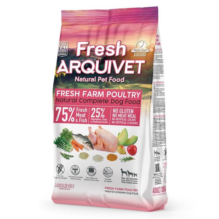 ARQUIVET Półwilgotna karma dla psa kurczak i ryba oceaniczna 2,5 kg
