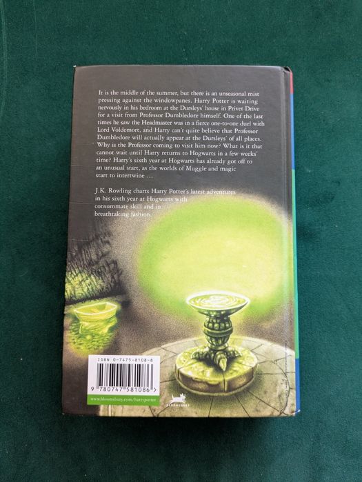 Harry Potter and half blood prince j.k. Rowling