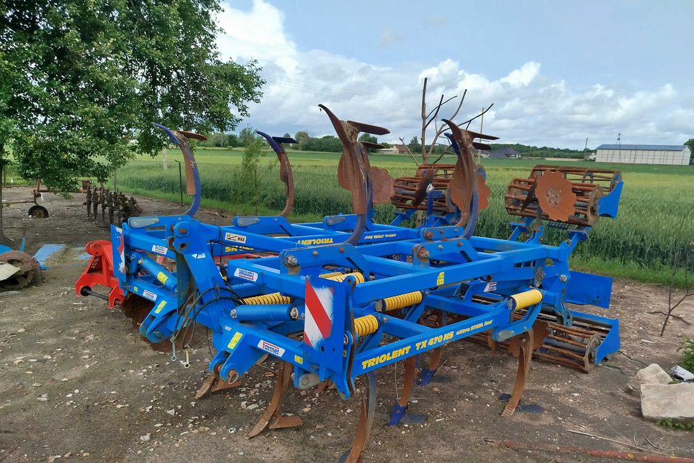 agregat bezorkowy, pług dłutowy, głębosz, Triolent Farmet TX 470 NS