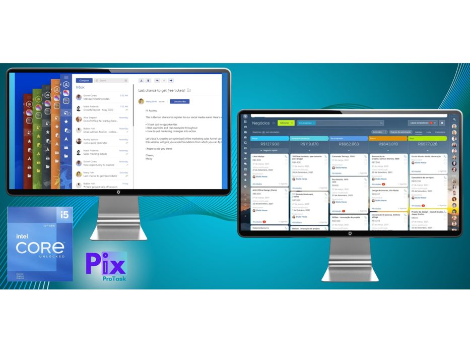 komputer stacjonarny pix protask intel core i5 32gb ssd 1tb win11 pro