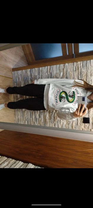 Bluza szara z kapturem riverdale house