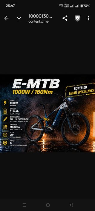 Rower e bike rower elektryczny  bafang bbs02b  bbshd  tsdz16