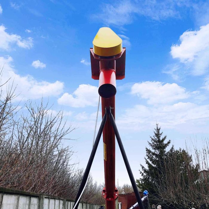 Шнековый навантажувач зерна ф133*5м, протруювач, погрузчик шнек