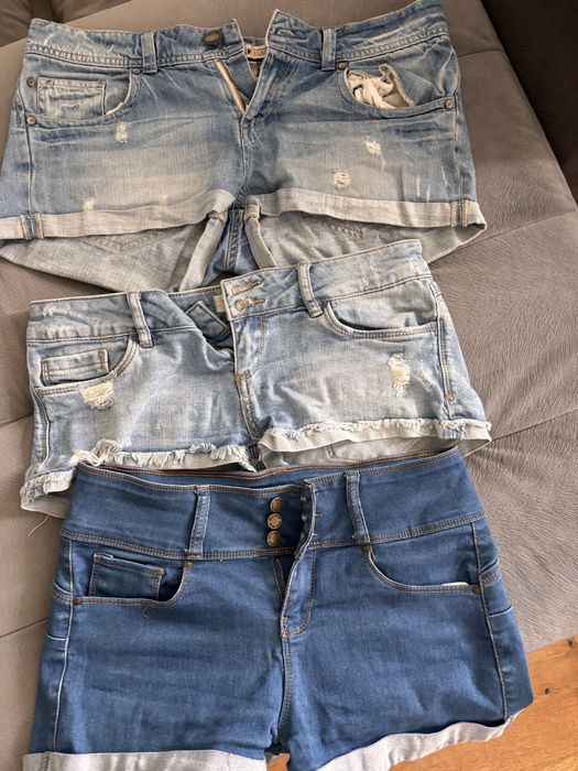 Spodenki 3 pary jeans