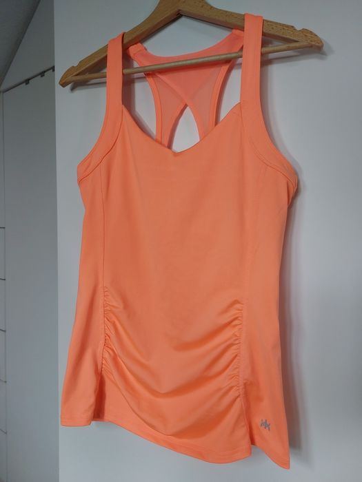 Pomarańczowy top sportowy 38/M bluzka dla kobiet w ciąży top sportowy