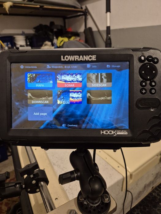 Echosonda Lowrance hook 9 reveal 9TS