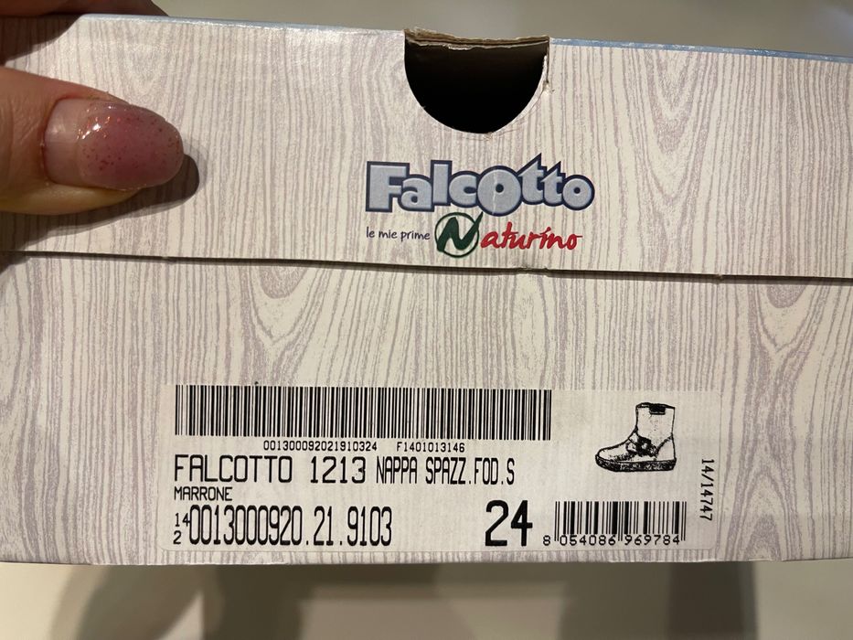 Сапоги чоботи з натуральної шкіри з натуральним хутром Naturino 24 роз