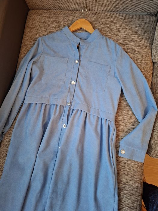 Сукня жіноча з кишенями мікровельвет,