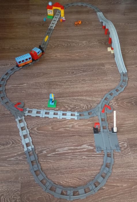 Набір Рейки для потягу | Lego Duplo