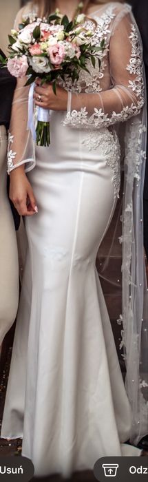 Suknia ślubna koronka