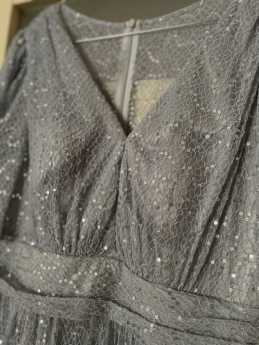 Sukienka Janachowska na wesele sylwestra błyszcząca