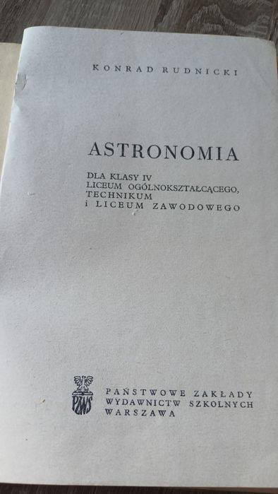 Astronomia .K. Rudnicki