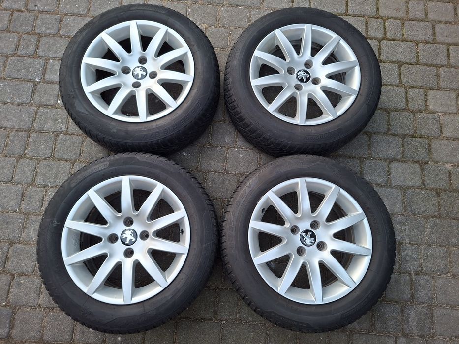 Koła opony wielosezonowe 2022rok aluminiowe felgi Peugeot 16 cali