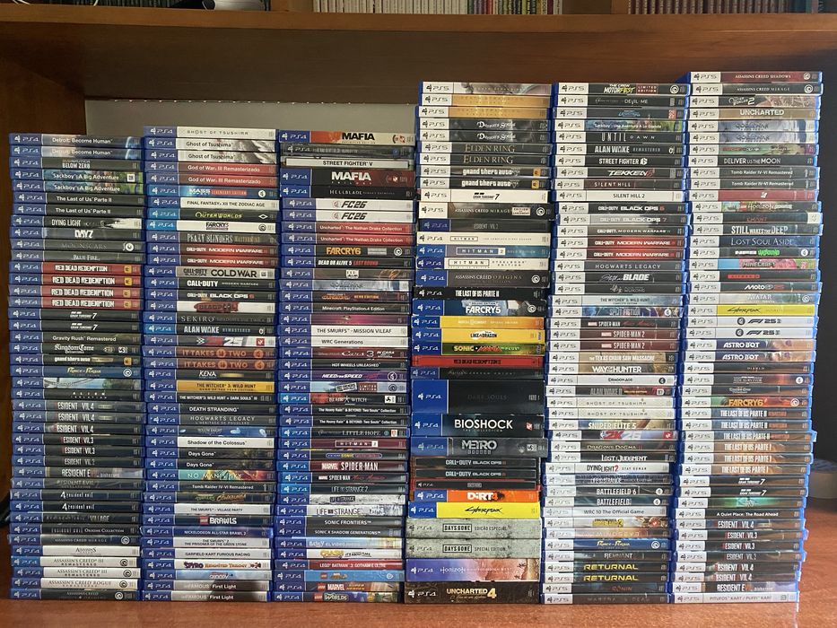Lote de jogos PS4 e PS5