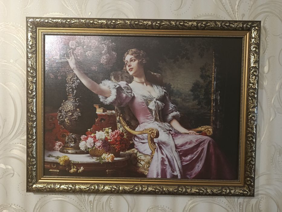 Продам велику картину в золотій рамі