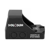Коліматорний приціл HOLOSUN HS407K-X2. Ультракомпактний корпус 7075 T6 з відкритою оптикою під K-footprint та сіткою 6 MOA, оригінал