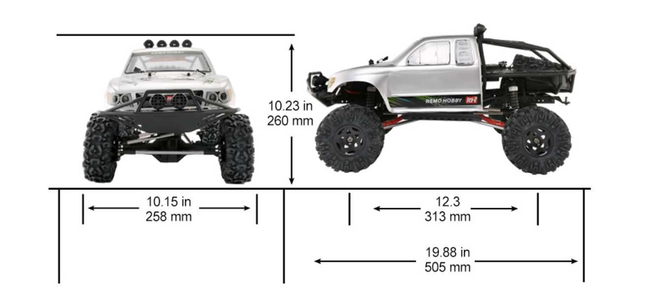 Remo Hobby Trial Rigs Truck 4WD 1:10 RH1093-ST Радіокерована машинка: 8 ...