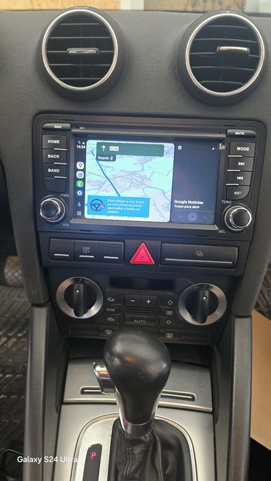 Rádio Audi A3 8P Android 14 com GPS (Novo)