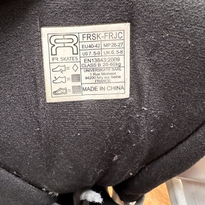 Ролики FR Skates FR J CLUB White  розмір 40-42