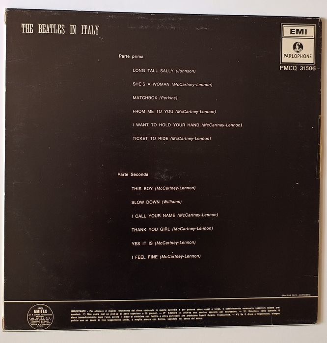 THE BEATLES In Italy 1965r Oficjalne wydanie!!!  LP