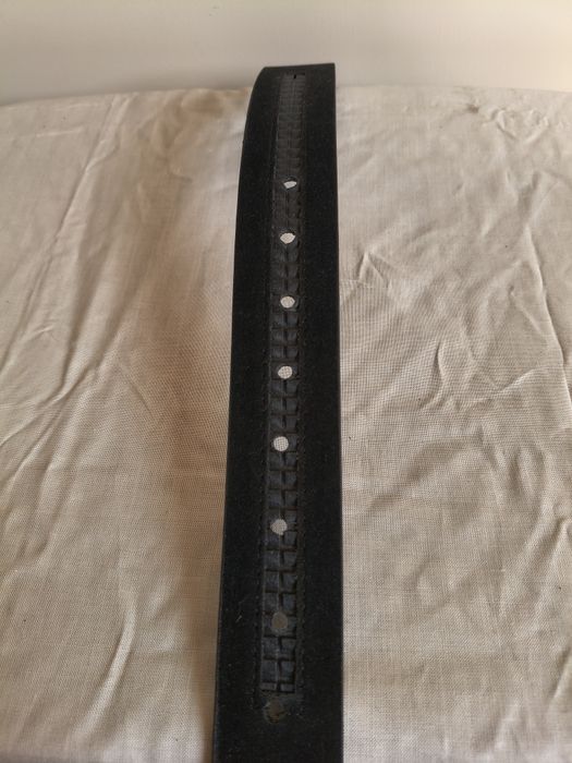 Pasek jeansowy szeroki czarny 4 cm  95-112cm