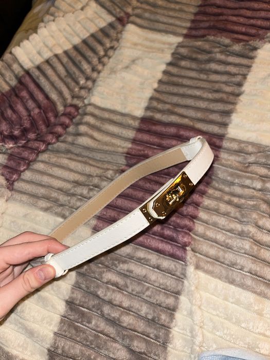 Ремінь hermes білий