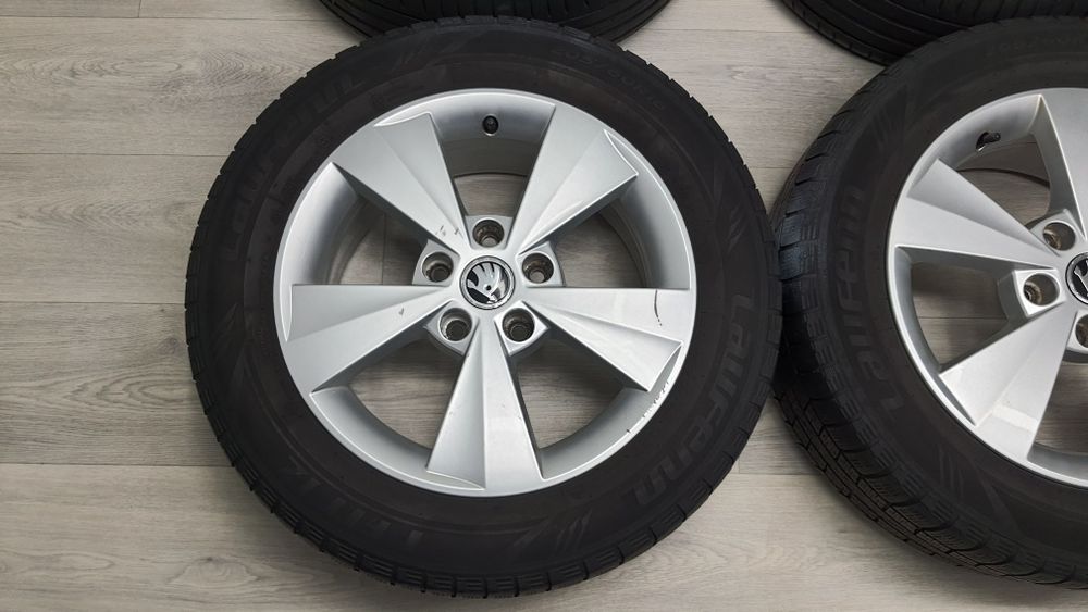 Диски р16 5/112 Skoda,Seat,VW,Audi з гумою Laufenn Fit IZ 205/60/16