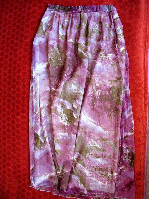 Spódnica - marszczona szyfon - 40 L - pas 72 - 84 cm