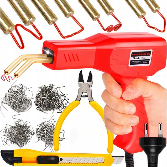 Zszywarka Do Plastiku Spawarka Zgrzewarka Lutownica Tworzyw +200szt Zs