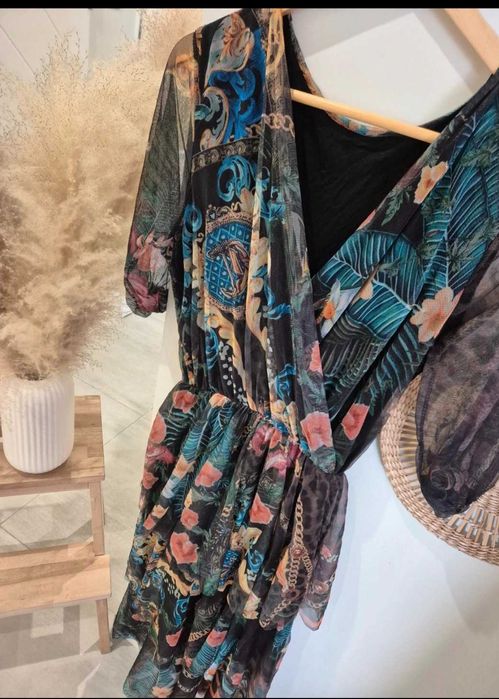 Mega paka ubrań damskich L 40 sukienki koszule kombinezony spodnie