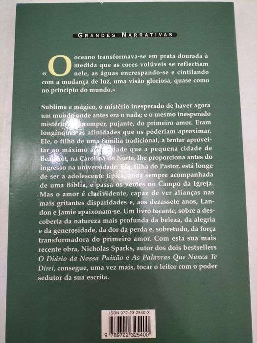 Livro "Um momento inesquecível"