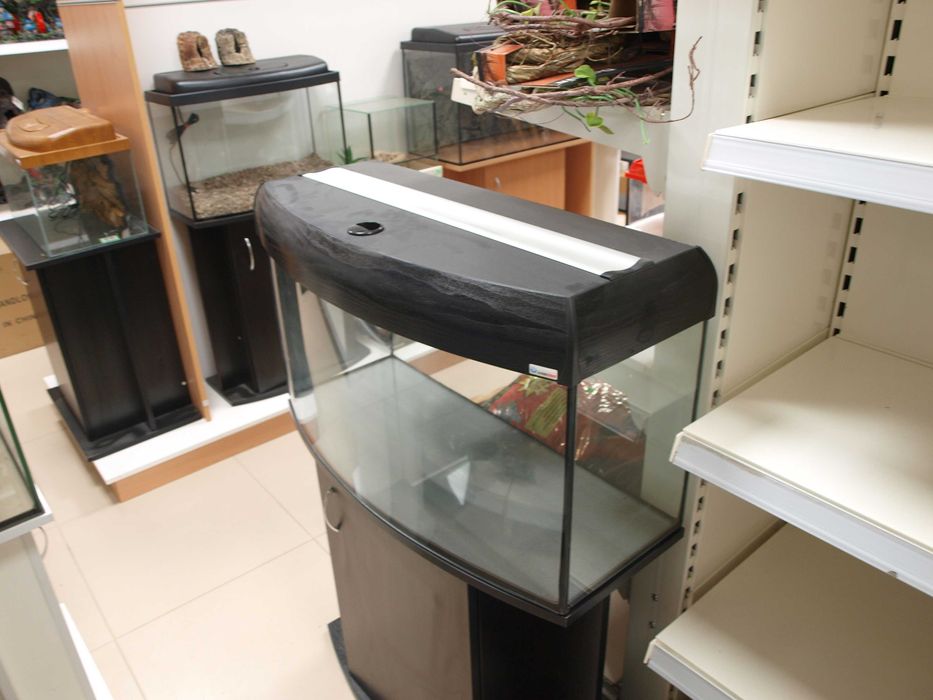 Pokrywa do akwarium 80x35 AP profilowana T5 2x24W czarna/ aluminium