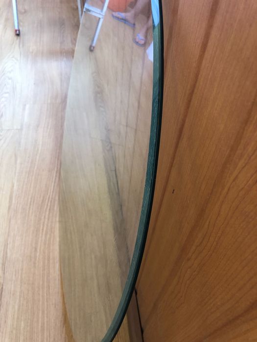 Tampo de mesa novo vidro bisotê 90cm