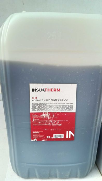Aditivo fluidificante cimento Insuatherm 25 kg para piso radiante