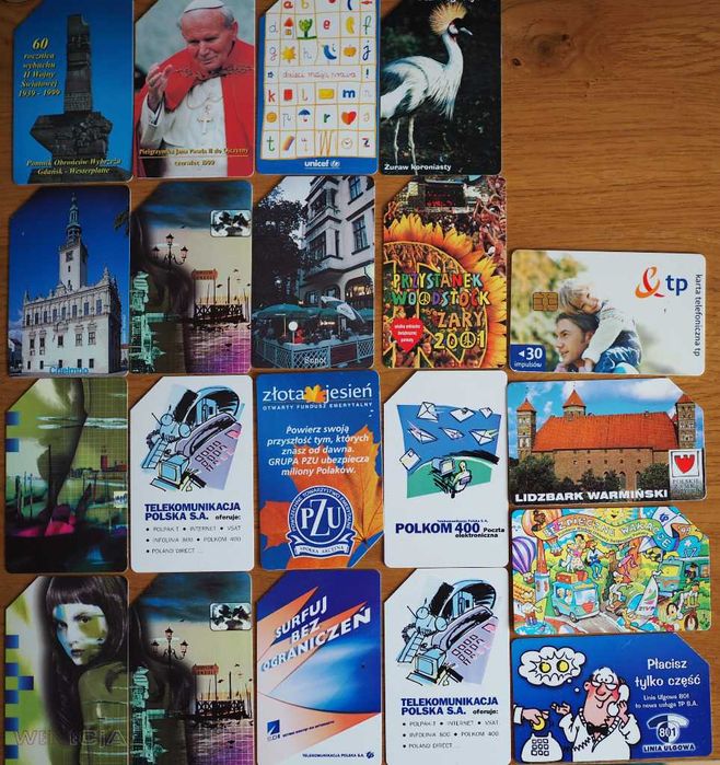 Karty Telefoniczne polskie 61szt.