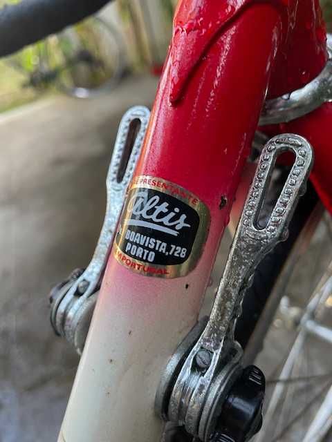 Clássica altis campagnolo vermelha e branca, completa