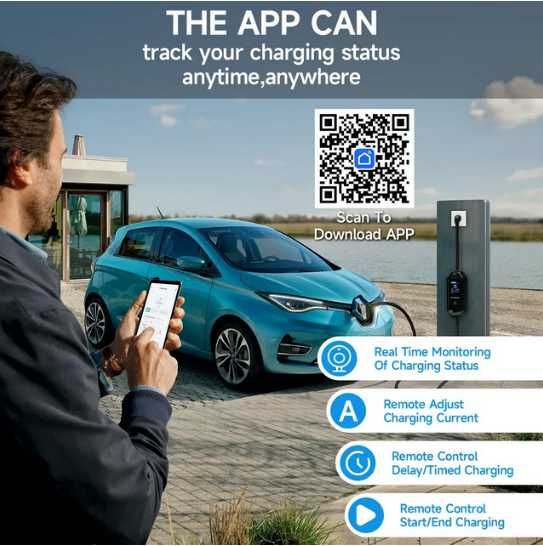 Зарядка для авто, электромобиля   AFYEEV 7.2 кВт 32 A 1-фаза Type 2