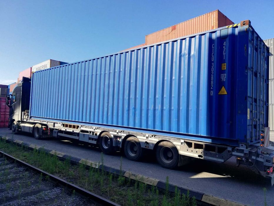 Kontener morski, magazynowy 40 ft HC używany 2021/22 + transport