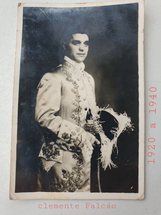 Foto antiga do cavaleiro Clemente Falcão
