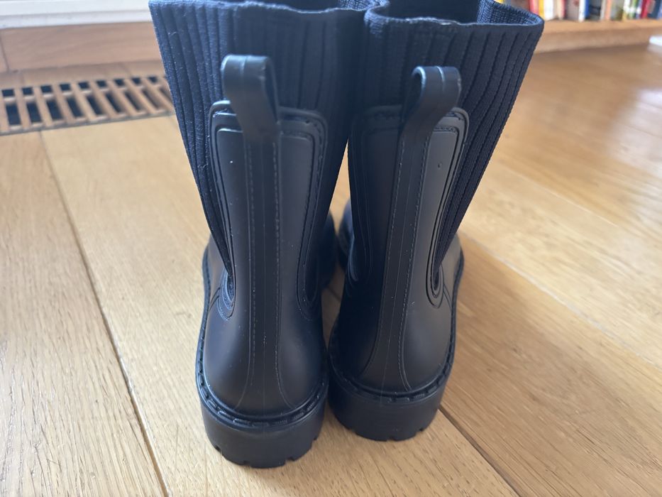 Nowe granatowe nieprzemakalne kalosze botki damskie Unisa roz.39 25,5