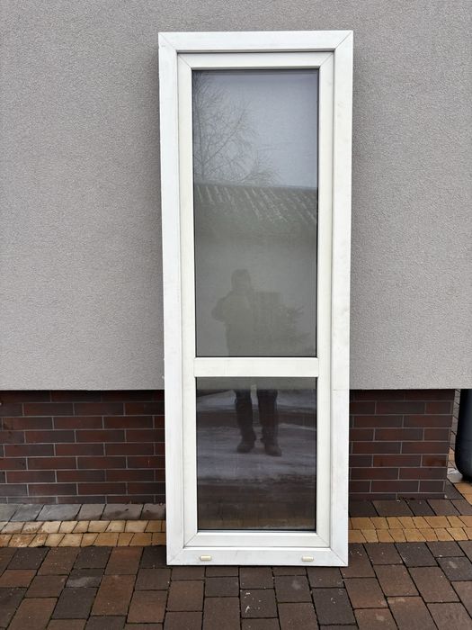Okno PCV 76 x 216 cm balkonowe