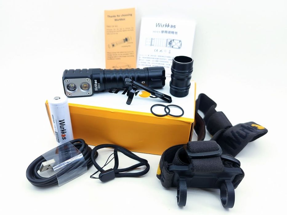 Wurkkos HD15 HD16 HD50 з акумулятором в комплекті