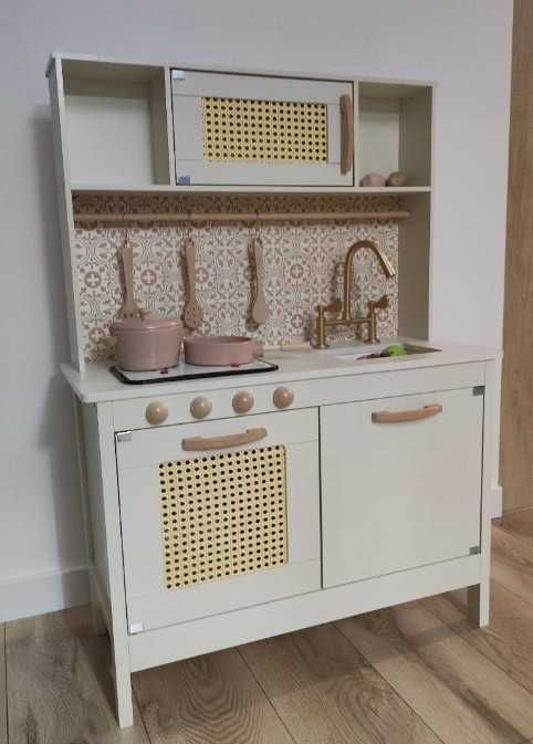 Kuchnia dla dzieci drewniana MDF retro z akcesoriami BOHO 100cm