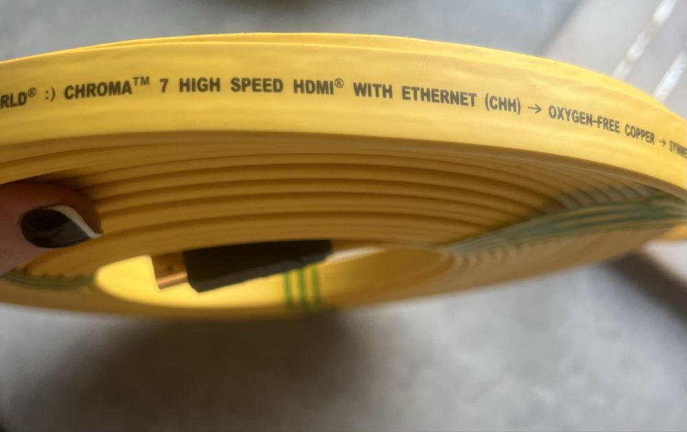 Kabel HDMI CHROMA™ 7 — High Speed HDMI with Ethernet (OFC, 12m)